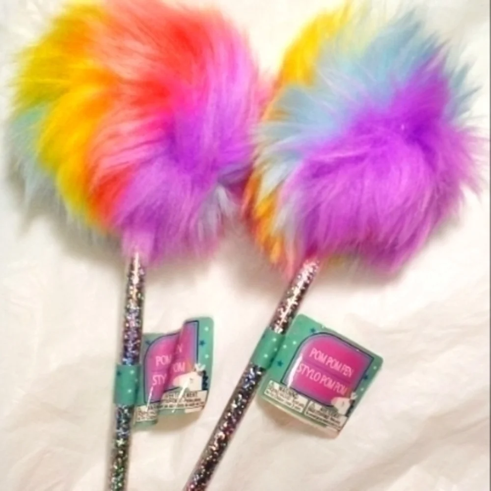 Rainbow Fuzzy Pens Bundle